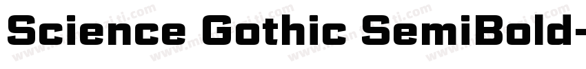 Science Gothic SemiBold字体转换